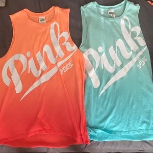 2 Victoria Secret Pink Tank Tops